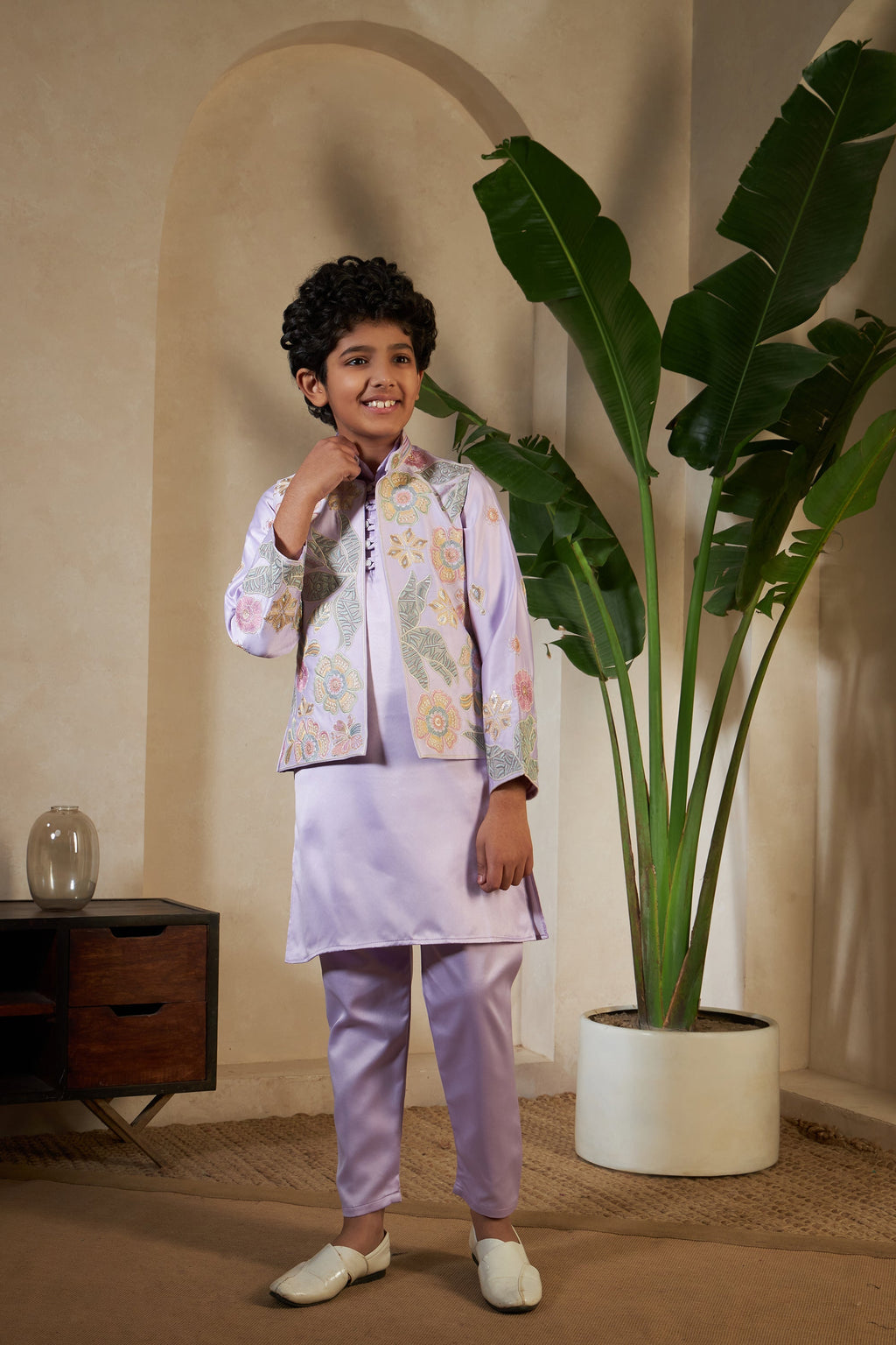 Baby Pink Embroidered Carnival Set for Boys