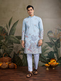 Traditional Sky Blue Wedding designer kurta for men