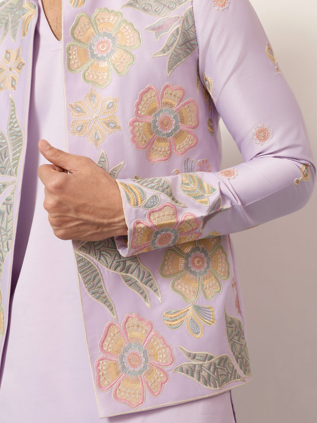Mens Wear Designer Luxury Koti Kurta Set for Carnival Season
